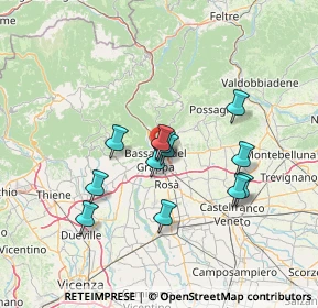 Mappa Via San Vito, 36061 Bassano del Grappa VI, Italia (11.71333)
