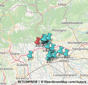 Mappa Via San Vito, 36061 Bassano del Grappa VI, Italia (8.98467)