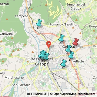 Mappa Via San Vito, 36061 Bassano del Grappa VI, Italia (1.58417)