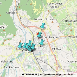 Mappa Via Cogo, 36061 Bassano del Grappa VI, Italia (1.54727)