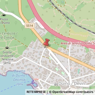 Mappa Via Bienca, 55, 34011 Duino-Aurisina, Trieste (Friuli-Venezia Giulia)