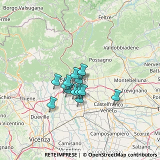 Mappa Via Silvio Pellico, 36060 Romano D'ezzelino VI, Italia (9.29077)