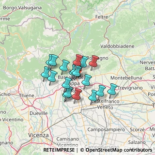 Mappa Via Silvio Pellico, 36060 Romano D'ezzelino VI, Italia (9.24684)