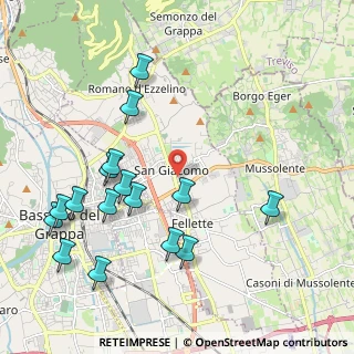 Mappa Via Silvio Pellico, 36060 Romano D'ezzelino VI, Italia (2.305)