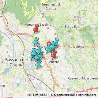 Mappa San Giacomo-Fellette, 36060 Romano D'ezzelino VI, Italia (1.23857)