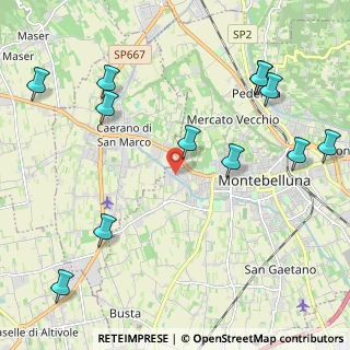 Mappa Via Giulio Pastore, 31044 Montebelluna TV, Italia (2.65667)