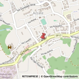 Mappa Via Piave, 39, 21022 Azzate, Varese (Lombardia)