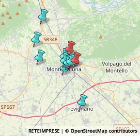 Mappa Via Montello, 31044 Montebelluna TV, Italia (2.18182)