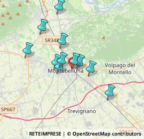 Mappa Via Montello, 31044 Montebelluna TV, Italia (2.84636)