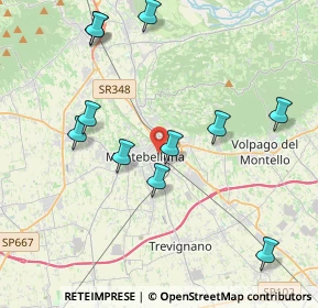 Mappa Via Montello, 31044 Montebelluna TV, Italia (4.28636)