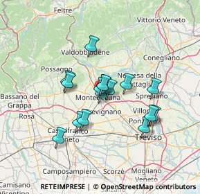 Mappa Via Montello, 31044 Montebelluna TV, Italia (10.21875)