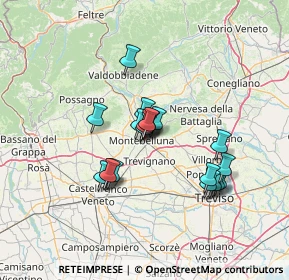 Mappa Via Montello, 31044 Montebelluna TV, Italia (10.8235)