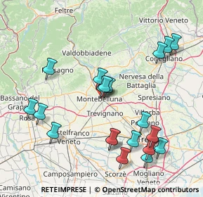 Mappa Via Montello, 31044 Montebelluna TV, Italia (16.8785)