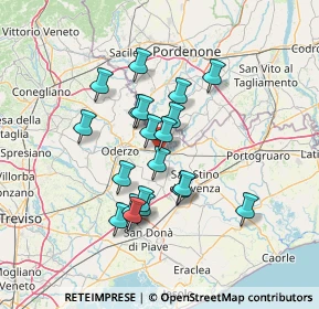 Mappa Via S. Antonino, 31045 Motta di Livenza TV, Italia (11.3725)