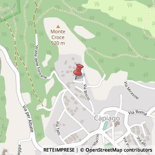 Mappa Via Riscio, 21, 22070 Capiago Intimiano, Como (Lombardia)