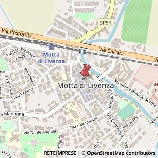Mappa Piazza luigi luzzatti 22, 31045 Motta di Livenza, Treviso (Veneto)
