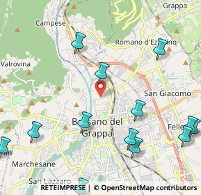 Mappa Vicolo Cà Erizzo, 36061 Bassano del Grappa VI, Italia (2.76385)