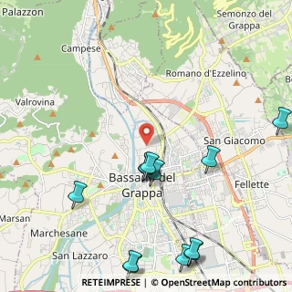 Mappa Vicolo Cà Erizzo, 36061 Bassano del Grappa VI, Italia (2.6875)