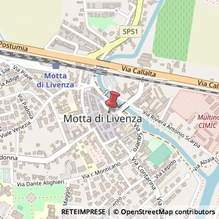 Mappa Via Amalteo Pomponio, 4, 31045 Motta di Livenza, Treviso (Veneto)
