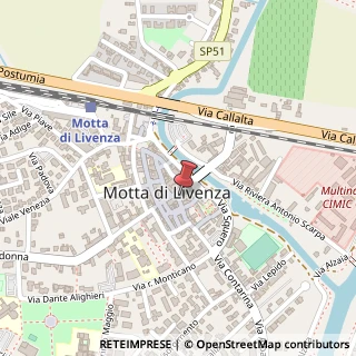 Mappa Via Contarina, 1, 31045 Motta di Livenza, Treviso (Veneto)