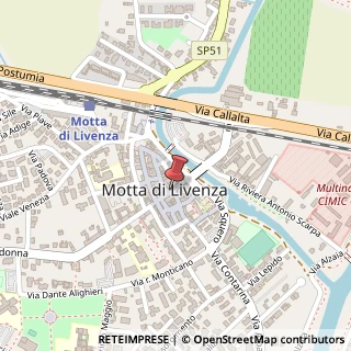Mappa Piazza Luigi Luzzatti, 23, 31045 Motta di Livenza, Treviso (Veneto)