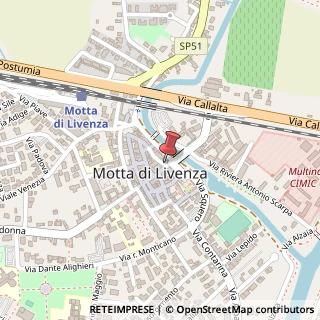 Mappa Via Amalteo Pomponio, 4, 31045 Motta di Livenza, Treviso (Veneto)