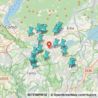 Mappa Via dei Platani, 22040 Alzate Brianza CO, Italia (3.107)