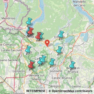Mappa Via dei Platani, 22040 Alzate Brianza CO, Italia (7.63067)