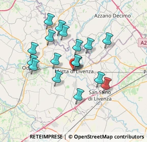 Mappa Via Ballarin, 31045 Motta di Livenza TV, Italia (6.27706)