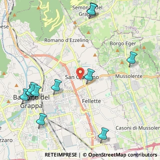 Mappa , 36060 Romano D'ezzelino VI, Italia (2.76667)