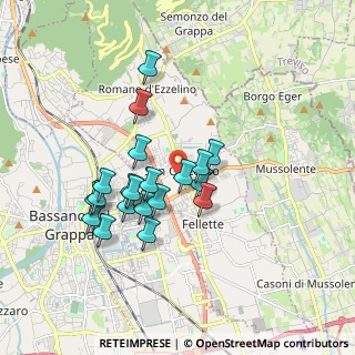 Mappa , 36060 Romano D'ezzelino VI, Italia (1.5185)