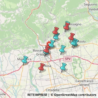 Mappa , 36060 Romano D'ezzelino VI, Italia (6.29071)