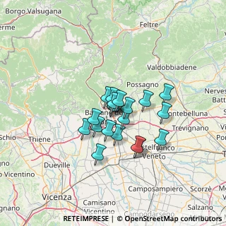 Mappa , 36060 Romano D'ezzelino VI, Italia (8.6505)