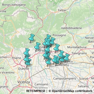 Mappa , 36060 Romano D'ezzelino VI, Italia (11.08263)