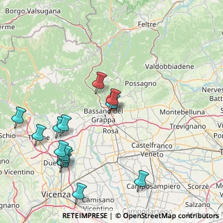 Mappa , 36060 Romano D'ezzelino VI, Italia (19.32231)