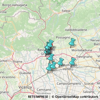 Mappa , 36060 Romano D'ezzelino VI, Italia (8.85167)