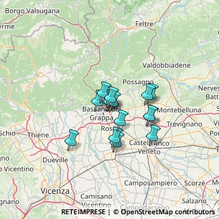 Mappa , 36060 Romano D'ezzelino VI, Italia (8.58133)
