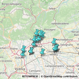 Mappa , 36060 Romano D'ezzelino VI, Italia (11.82947)