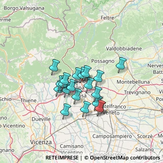 Mappa , 36060 Romano D'ezzelino VI, Italia (10.181)