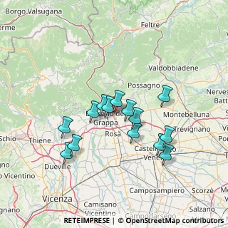Mappa , 36060 Romano D'ezzelino VI, Italia (11.85286)