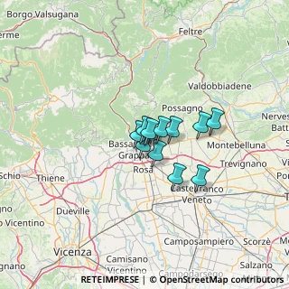 Mappa , 36060 Romano D'ezzelino VI, Italia (7.27545)