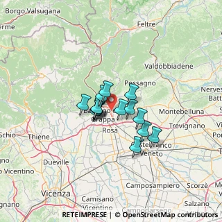 Mappa , 36060 Romano D'ezzelino VI, Italia (7.98571)