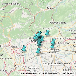 Mappa , 36060 Romano D'ezzelino VI, Italia (7.57867)