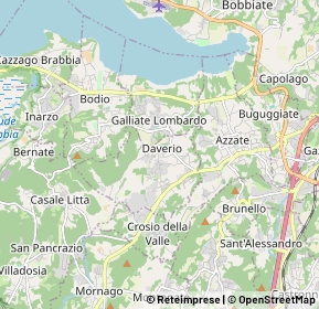 Mappa Via I Maggio, 21020 Daverio VA, Italia (2.2125)