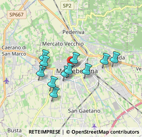 Mappa Via Papa Giovanni XXIII, 31044 Montebelluna TV, Italia (1.38364)