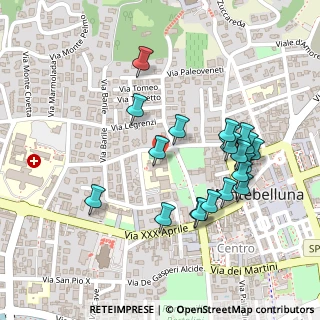 Mappa Via Santa Maria in Colle, 31044 Montebelluna TV, Italia (0.233)