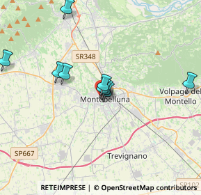 Mappa Via Papa Giovanni XXIII, 31044 Montebelluna TV, Italia (4.25455)