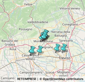 Mappa Via Papa Giovanni XXIII, 31044 Montebelluna TV, Italia (6.85364)