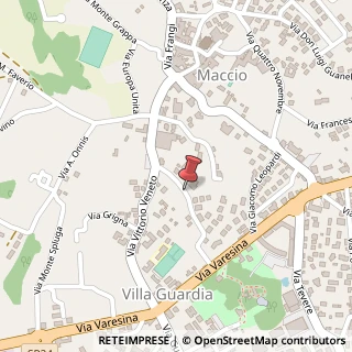 Mappa Via Alessandro Manzoni, 22, 22079 Villa Guardia, Como (Lombardia)