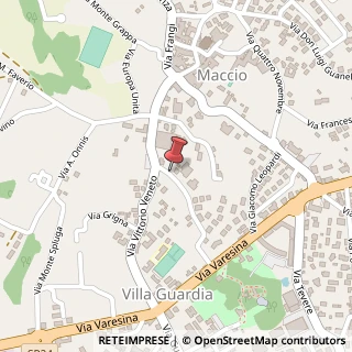Mappa Via Alessandro Manzoni, 24, 22079 Villa Guardia, Como (Lombardia)